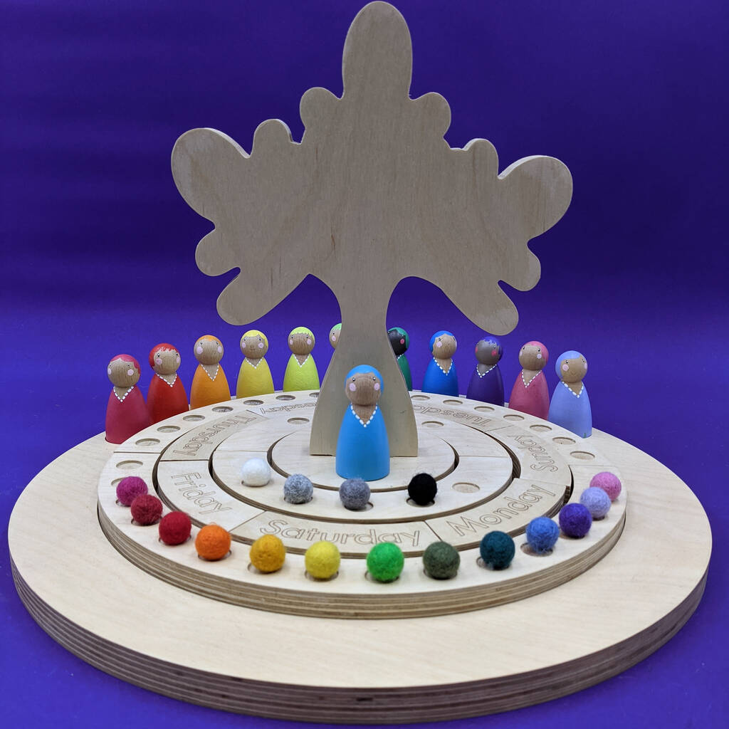 Image of Handcrafted Wooden Hellion Tree Of Time