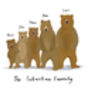 Personalised Bear Family Print, thumbnail 2 of 4