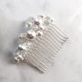 Lustre Crystal And Pearl Bridal Comb, thumbnail 3 of 3