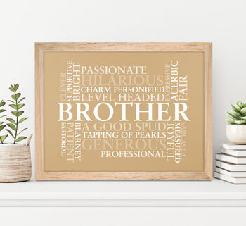 Custom Made Personalised Word Typography Print, 5 of 12