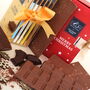 Five Chocolate Bars In Gold Christmas Gift Box, thumbnail 2 of 6