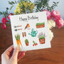 Illustrated Gardening Birthday Card, thumbnail 1 of 5