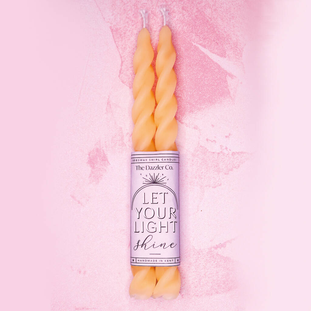 Soft Peach Swirl Candle Pack, 1 of 3
