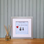 'Stole my Heart' Personalised Pebble Art Fathers Day, thumbnail 2 of 7