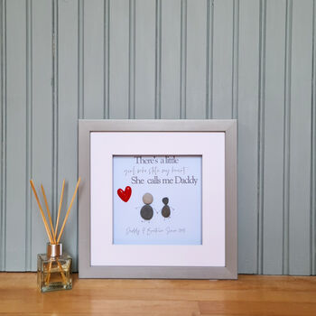 'Stole my Heart' Personalised Pebble Art Fathers Day, 2 of 7