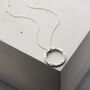 Personalised Morse Code Circle Necklace, thumbnail 2 of 4