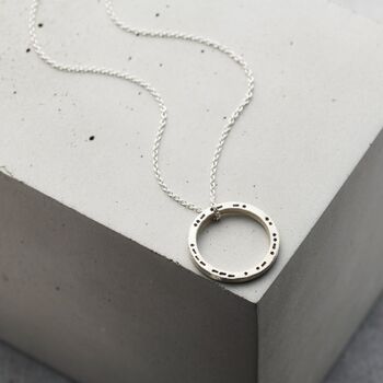 Personalised Morse Code Circle Necklace, 2 of 4