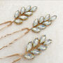 Large Opal Crystal Hair Pins, thumbnail 3 of 6