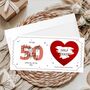 Personalised 50th Birthday Scratch Card, Surprise Gift Reveal, thumbnail 8 of 9