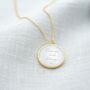 Mother Of Pearl Personalised Message Necklace, thumbnail 4 of 12
