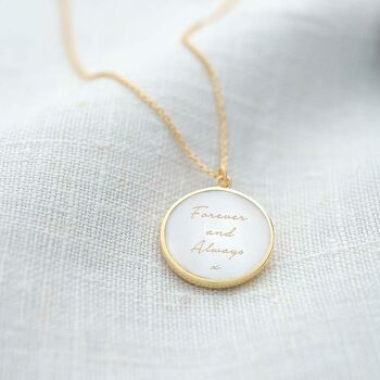 Mother Of Pearl Personalised Message Necklace, 4 of 12