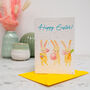 Easter Plantable Seed Paper Bunnies Card, thumbnail 1 of 3