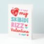 Skibidi Rizz Valentines Card For Kids, thumbnail 2 of 5