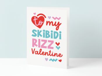 Skibidi Rizz Valentines Card For Kids, 2 of 5