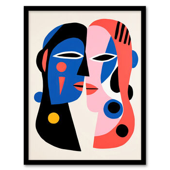 Just The Two Of Us Lovers Couple Modern Wall Art Print, 5 of 6
