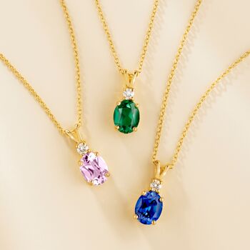 Emerald Pendant Necklace In Sterling Silver And 18k Gold Vermeil, 2 of 12