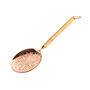 Handmade Solid Copper Skimmer – Wood Handle, thumbnail 5 of 5
