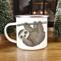 Sloth Enamel Mug, thumbnail 3 of 6