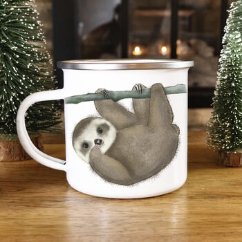 Sloth Enamel Mug, 3 of 6