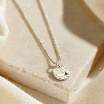Mini Confetti Birthstone Disc Necklace, 2 of 8