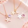 Personalised Star Birthstone Necklace, thumbnail 1 of 11