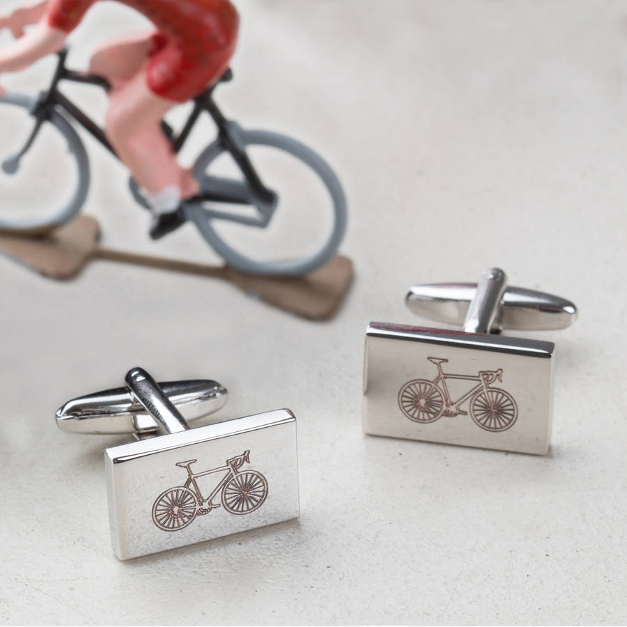 You Can Never Have Too Many Bikes Cycle Cufflinks By Quirky Chocolate