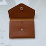 Personalised Soft Faux Leather Button Popper Card Holder Wallet Purse, thumbnail 7 of 8