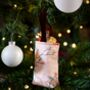 Christmas Tree Treat Hanging Pouch In Parus Pink Birds, thumbnail 1 of 6