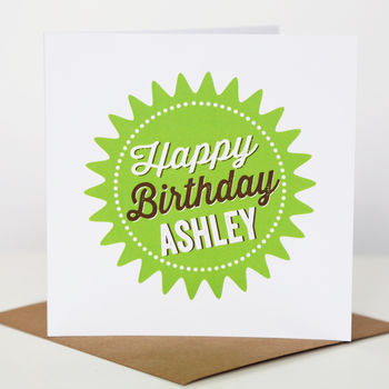 Personalised Happy Birthday Card, 3 of 4