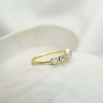 Gold Moonstone Ring, 5 of 8