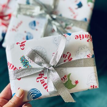 Santa Personalised Christmas Wrapping Paper, 11 of 11