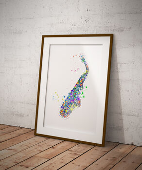 Saxophone Abstract Print, 3 of 4