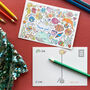 Kids Under The Sea Themed Colouring Postcards, thumbnail 2 of 3