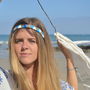 Blue Triangular Headpiece Inti Collection, thumbnail 1 of 4
