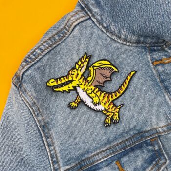 Zog Yellow Dragon Sew On Patch, 2 of 2