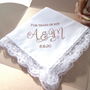 Wedding Handkerchief Ladies Monogram For Tears Of Joy, thumbnail 1 of 4