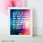 Personalised Favourite Song Lyrics Or Quote Print, thumbnail 8 of 11