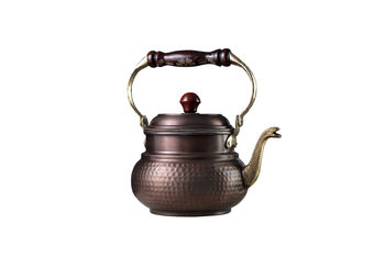Handmade Hammered Copper Teapot For Stovetop, Solid Copper Kettle Tin Lined Inside, 6 of 8