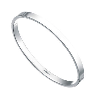 Personalised Sterling Silver Hinged Bangle, 2 of 9