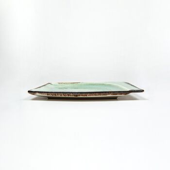 L Shaped Serving Platter, Dining Plate Curved Porcelain, 6 of 10