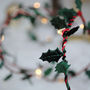 Holly Fairy Light Christmas Decorations Battery LED, thumbnail 4 of 5