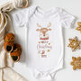 Personalised First Christmas Bodysuit, Eco Sustainable, thumbnail 3 of 5
