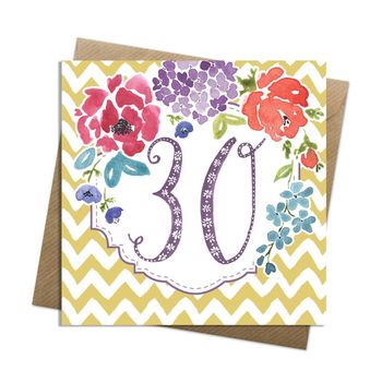 Floral Age Milestone Cards, 6 of 6