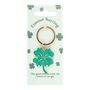 Lucky Four Leaf Clover Keyring, thumbnail 2 of 2