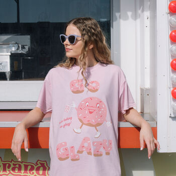 Go Glazy Women's Doughnut Graphic T Shirt, 4 of 4