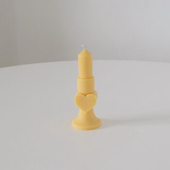 Pastel Heart Pillar Candle, 4 of 8