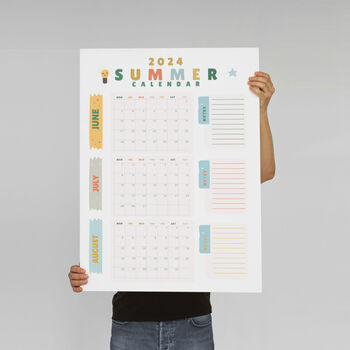 Large 2024 Summer Bucket List Wall Planner, 10 of 11