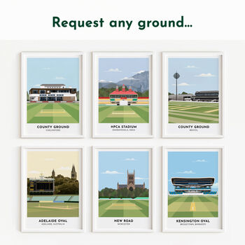 Any Cricket Ground Personalised Art Print, 3 of 10