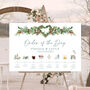 Christmas Wedding Order Of Events Sign, thumbnail 2 of 9
