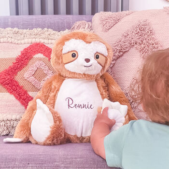 Personalised Sloth Childrens Soft Toy, 4 of 10
